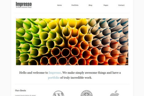 Impresso Portfolio WordPress Theme