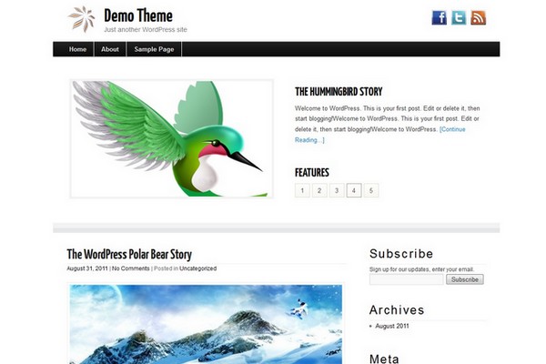 SimpleBlogger Free WordPress Theme