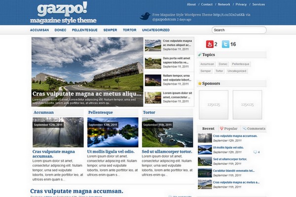 gazpoMag Free WordPress Theme