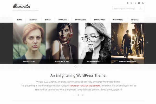 Illuminate - A Minimalist & Creative WordPress Theme