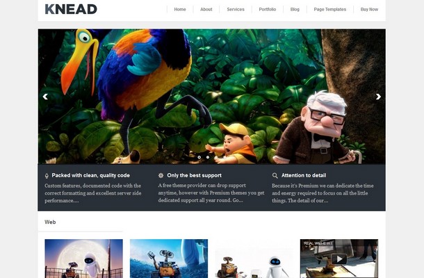 Knead - A responsive Portfolio theme