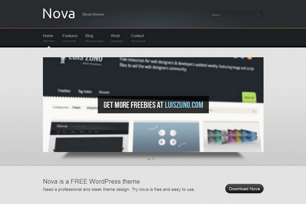 Minimalistic Design - Nova Free WordPress Theme