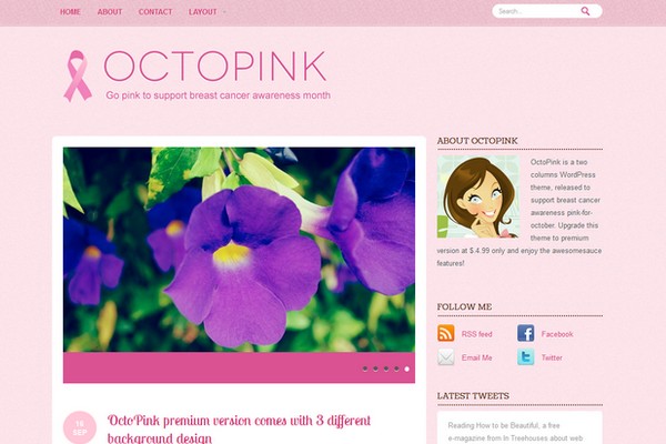 OctoPink Free WordPress Theme