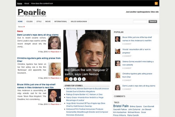 Pearlie Free WordPress Theme