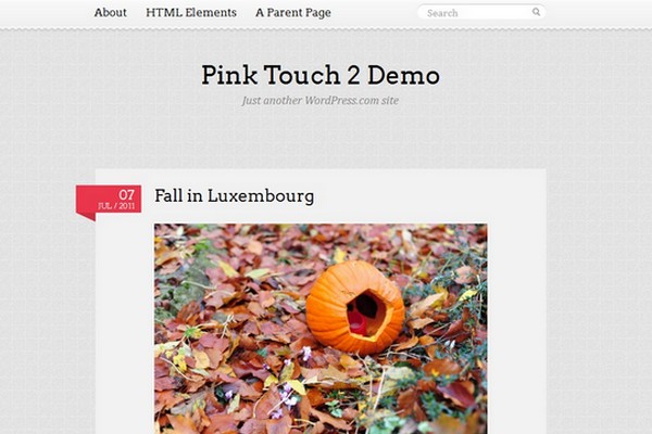 Pink Touch 2 Free WordPress Theme