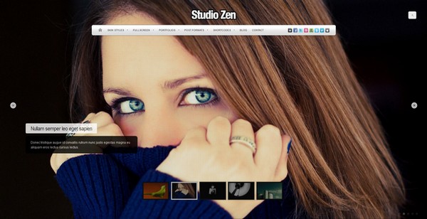 Studio Zen Fullscreen WordPress Theme