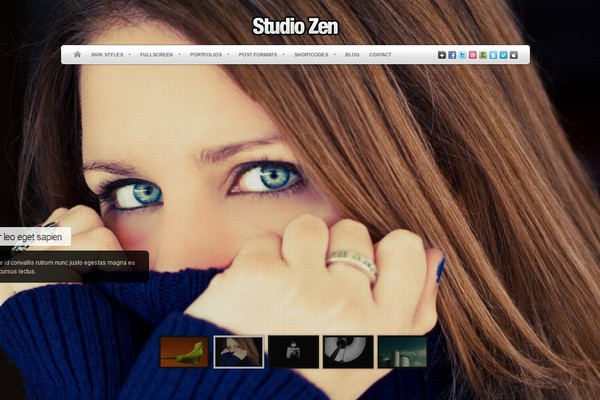 Studio Zen - A Fullscreen Portfolio WordPress Theme
