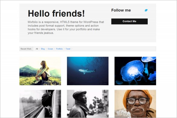 Mixfolio WordPress Theme