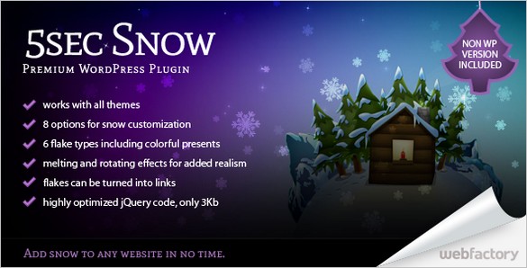 5sec Snow WP Plugin