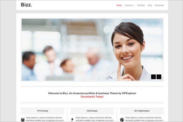 Bizz is a free WordPress Theme by WPExplorer.com