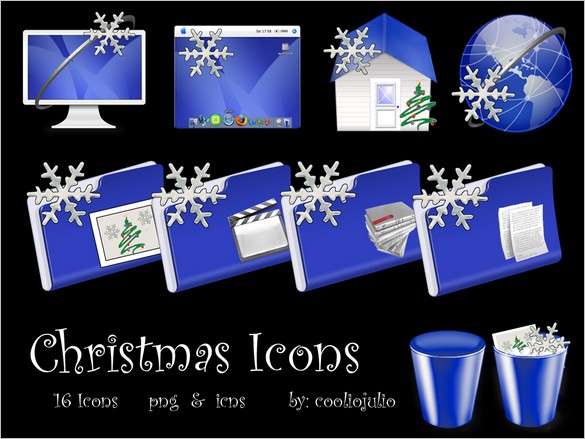 A Free Christmas Icon Set