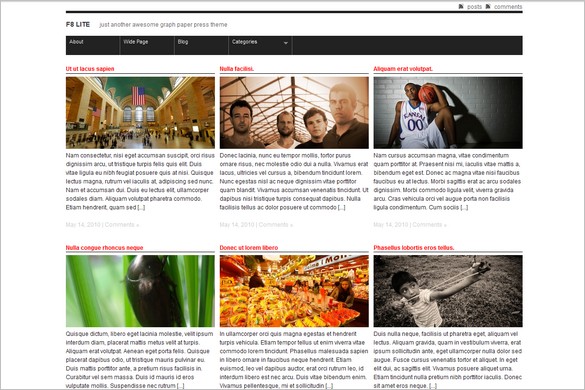 F8 Lite is a free WordPress Theme