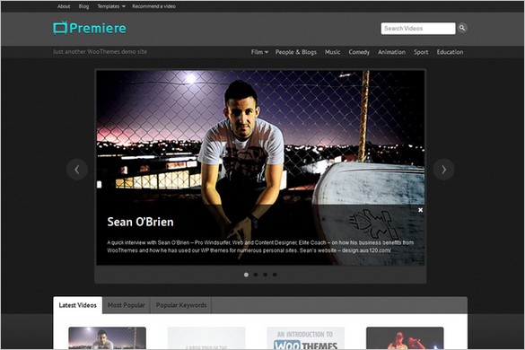 Premiere is a WordPress Theme by WooThemes