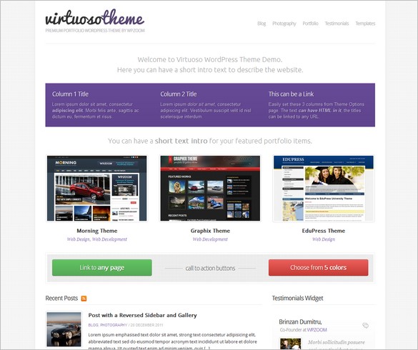 Virtuoso - A WordPress Theme by WPZOOM