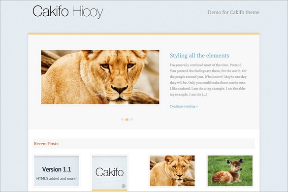 Cakifo is a free WordPress Theme