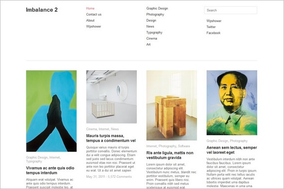 Imbalance 2 is a free WordPress Theme
