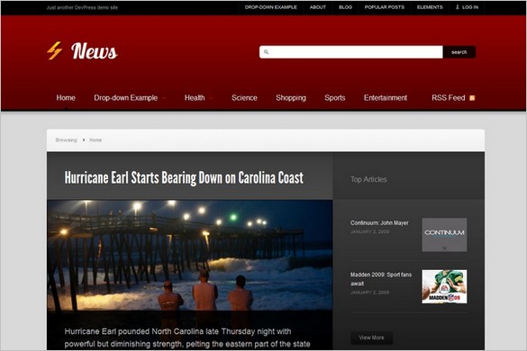 News is a free WordPress Theme