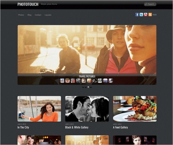 PhotoTouch is a WordPress Theme by Themify.me