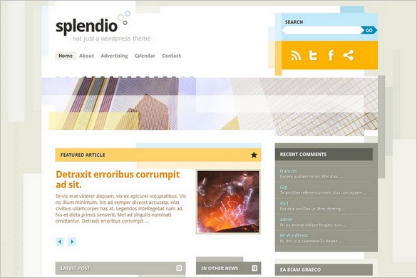 Splendio is a free WordPress Theme