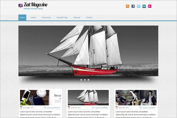 Zest is a free Magazine WordPress Theme