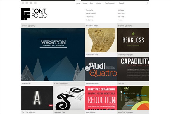 FontFolio is a free WordPress Theme by Dessign.net