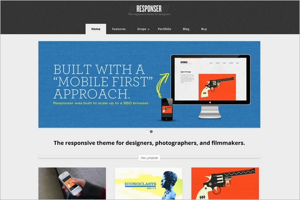 Responser - A responsive portfolio WP theme