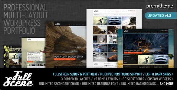FullScene Portfolio and Photography WordPress Theme