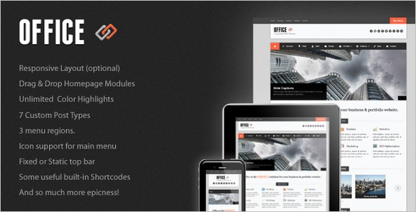 Office is a Responsive Business WordPress Theme