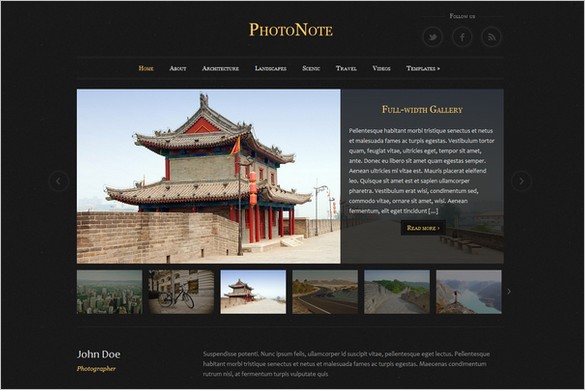 PhotoNote is a Photo & Video WordPress Theme