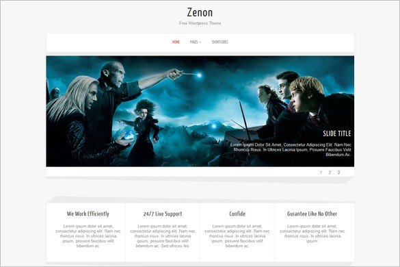 Zenon Lite is a free WordPress Theme by Towfiq I