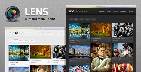 Lens is a premium Photography WordPress Theme