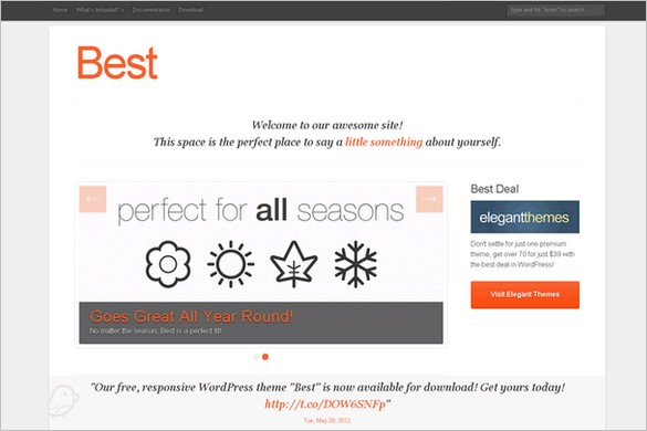 Best is a free WordPress Theme