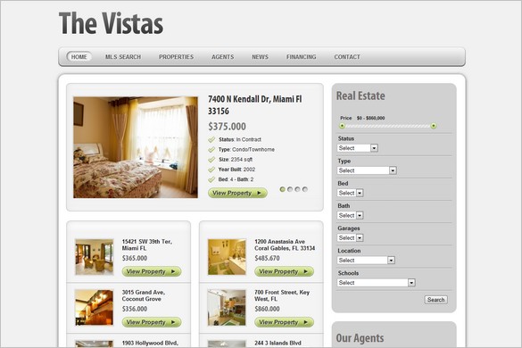The Vistas is a Real Estate WordPress  Theme