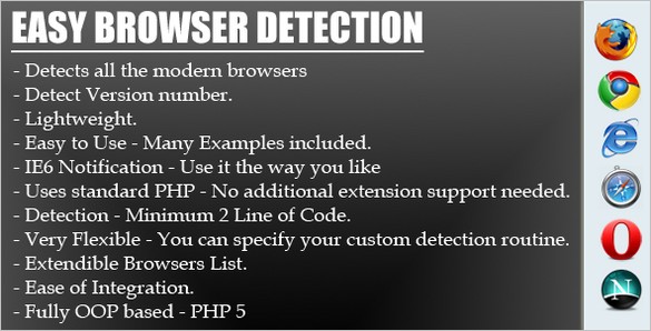 Easy and Quick Browser Detection script
