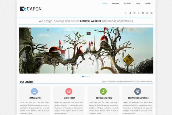 Capon is a Responsive WordPress Theme