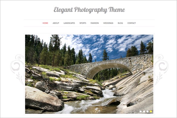 Elegant Photography is a free WordPress Theme by Vandelay Design