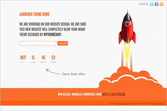 Launcher WordPress Theme (Free) Launcher is a free GPL WordPress Theme by MyThemeShop