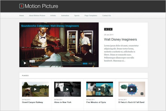 Motion Picture is a Video WordPress Theme