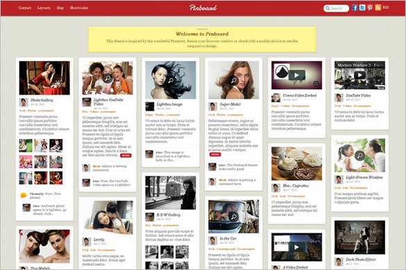 Pinboard is a Photo WordPress Theme by Themify