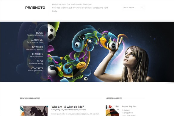 Praenoto is a Clean & Minimalist WordPress Theme