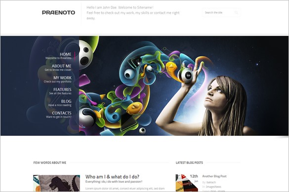 Praenoto Clean & Minimalist WordPress Theme Praenoto is a Clean & Minimalist WordPress Theme