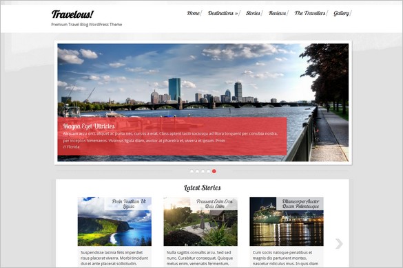 Travelous is a premium Travel WordPress Theme