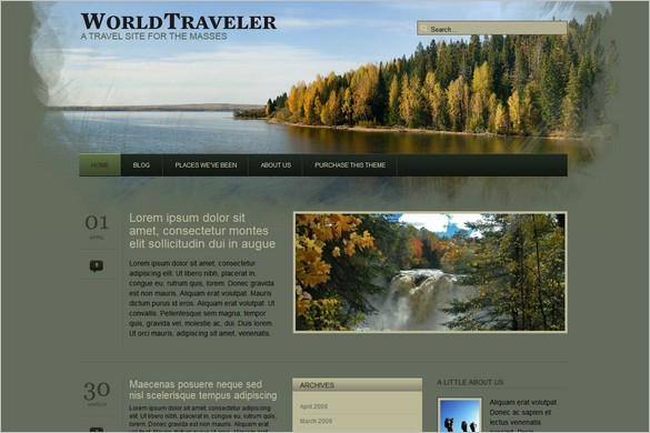 WP World Traveler is a Travel WordPress Theme