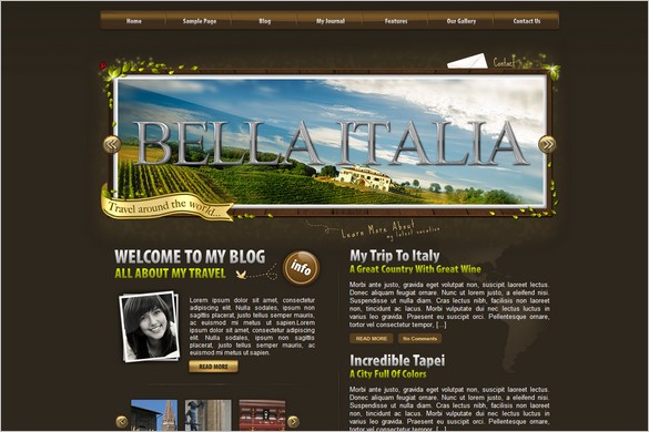 World Traveler is a premium WordPress Theme