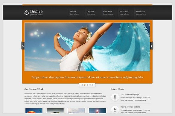 Desire is a Portfolio WordPress Theme