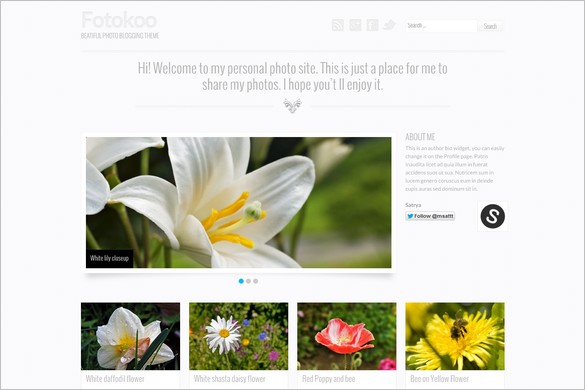 Foto is a free Photo Blogging WordPress Theme by Satrya