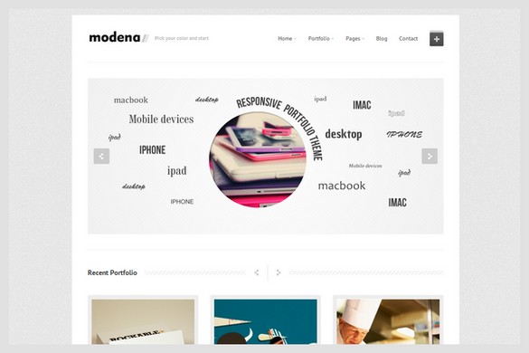 Modena is a Portfolio WordPress Theme