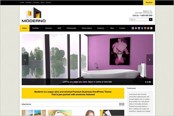 Moderno is a Corporate and Business WordPress Theme