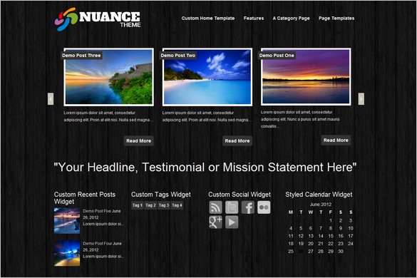 Nuance is a free WordPress Theme