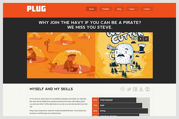 Plug is a Business Portfolio WordPress Theme